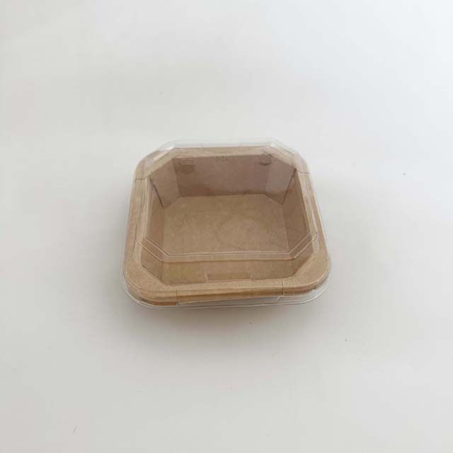 PET Lid for 300ml Square Bowl